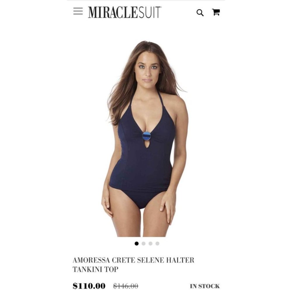 AMORESSA CRETE SELENE HALTER TANKINI TOP as 12
